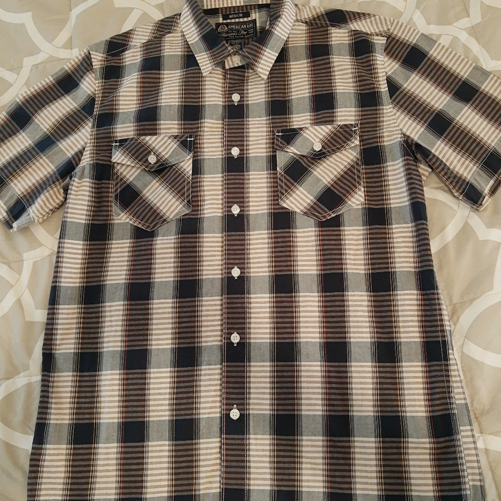 Plaid American Rag short sleeve shirt